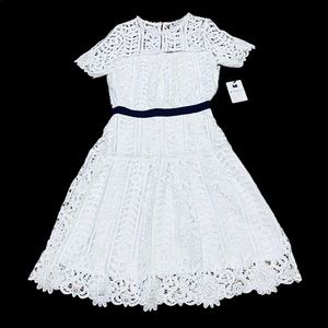 MAROLLI**White Lace Party Dress**Small NWT